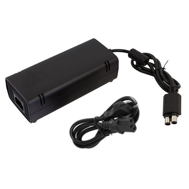 Tápegység XBOX 360 Slim, Zola, hálózati tápegység 100-240V, 135W, fekete