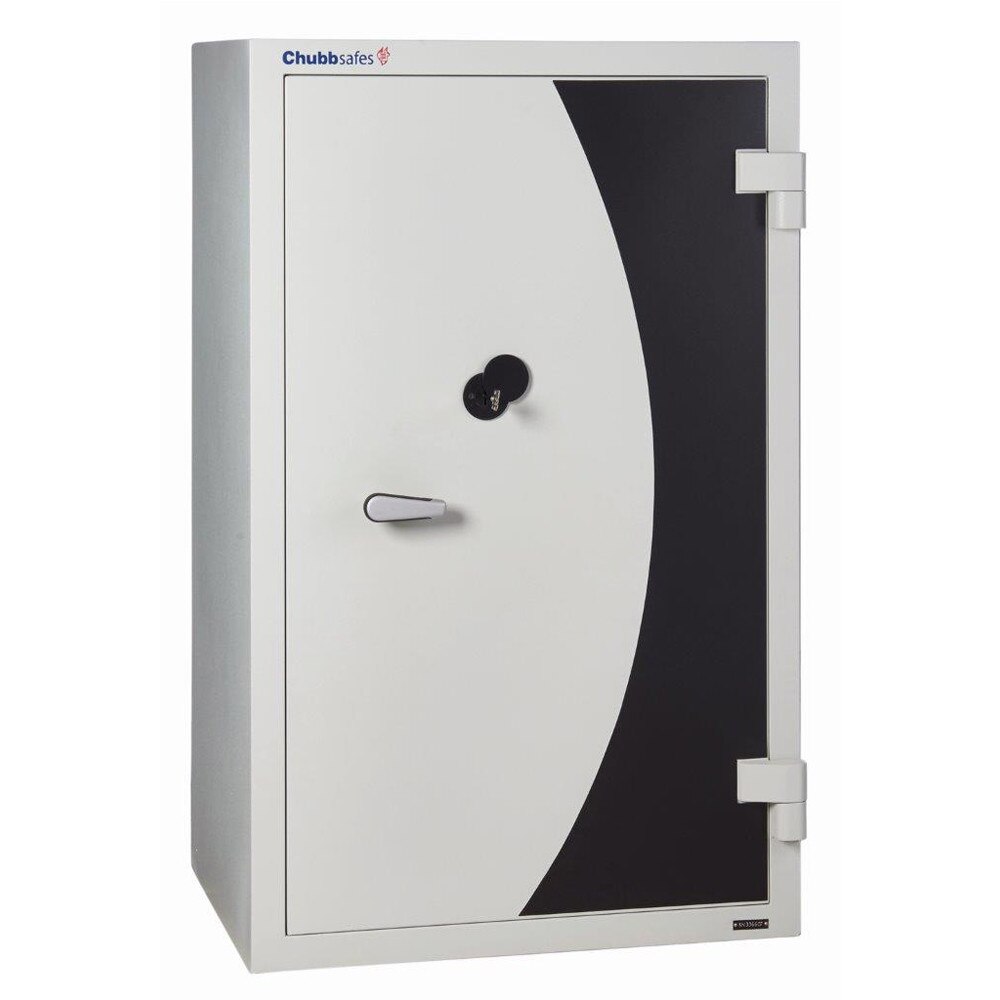 Dulap certificat antifoc, documente si media, model DOC 240 KL CHUBB, 1209x759x605 mm, alb