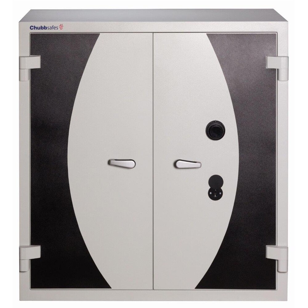 Dulap certificat antifoc, documente si media, model DOC 400W KL CHUBB, 1209x1160x605 mm, alb