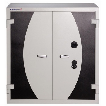 Dulap certificat antifoc, documente si media, model DOC 400W KL CHUBB, 1209x1160x605 mm, alb Dulap certificat antifoc, documente si media, model DOC 400W KL CHUBB, 1209x1160x605 mm, alb