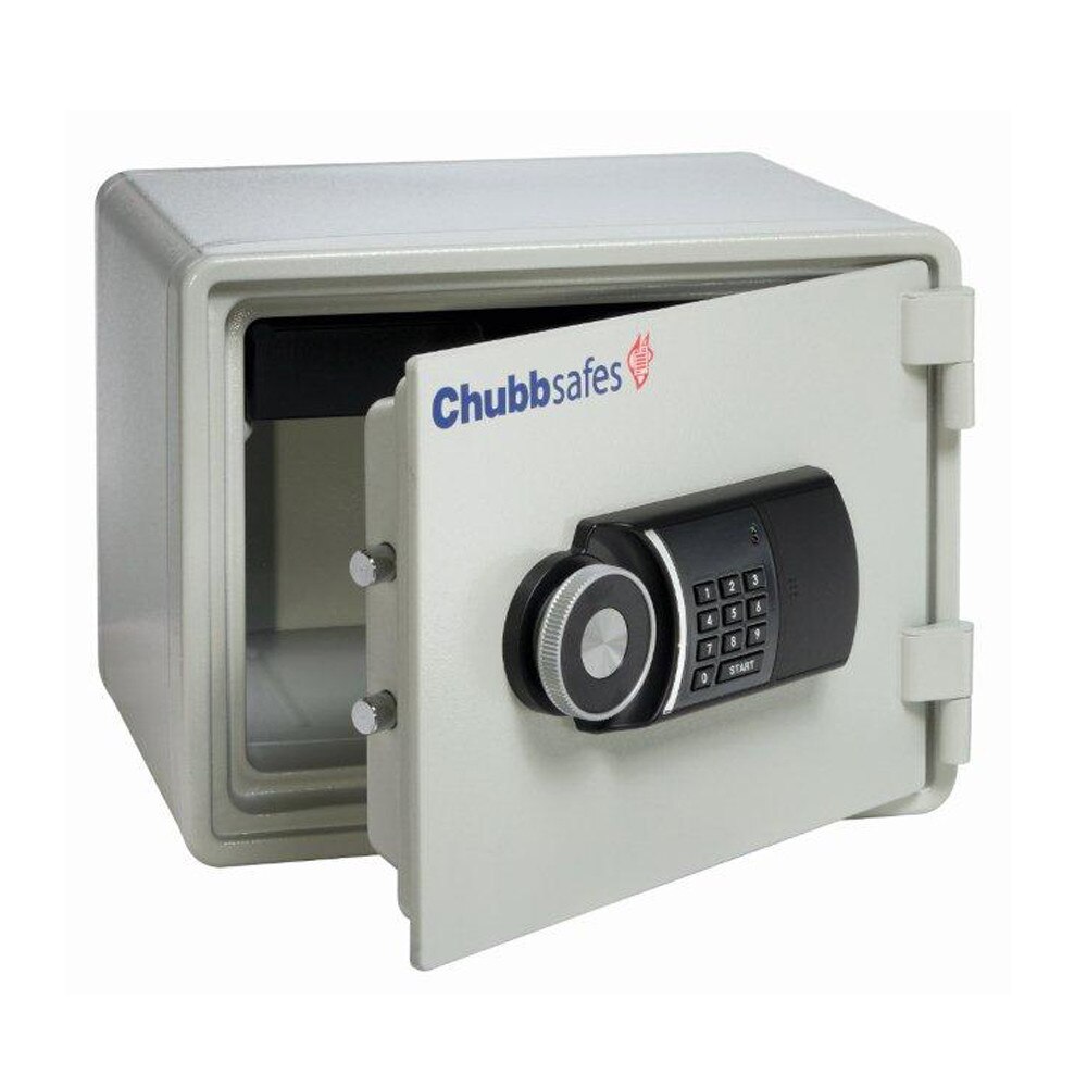 Seif business cu certificare antifoc, sistem electronic, model EX 15 EL CHUBB, 280x390x320 mm, alb