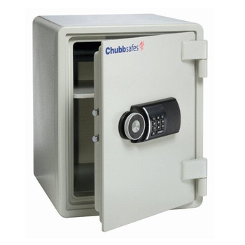 Seif business cu certificare antifoc, sistem electronic, model EX 40 EL CHUBB, 504x410x445 mm, alb Seif business cu certificare antifoc, sistem electronic, model EX 40 EL CHUBB, 504x410x445 mm, alb