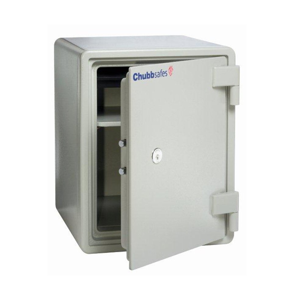 Seif business cu certificare antifoc, sistem mecanic, model EX 40 KL CHUBB, 504x410x445 mm, alb