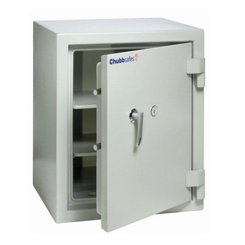 Seif business cu certificare antifoc, sistem mecanic, model EX 65 KL CHUBB, 669x549x507 mm, alb Seif business cu certificare antifoc, sistem mecanic, model EX 65 KL CHUBB, 669x549x507 mm, alb