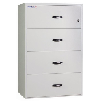 Dulap tip seif certificat antifoc, model 1H FF LAT KL 60-4 CHUBB, 1510x964x586 mm, alb Dulap tip seif certificat antifoc, model 1H FF LAT KL 60-4 CHUBB, 1510x964x586 mm, alb