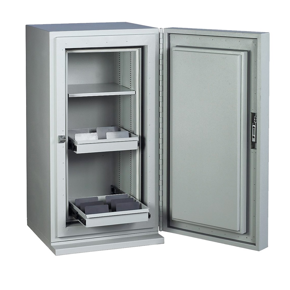 Seif electronic antifoc, protectie suport media, model DataGNT 80 EL CHUBB, 1025x546x590 mm, alb