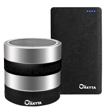 Pachet Boxa bluetooth Akyta AB131 cu baterie suplimentara 4000 mah pentru functionare indelungata Pachet Boxa bluetooth Akyta AB131 cu baterie suplimentara 4000 mah pentru functionare indelungata