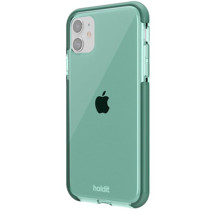 Гръб Holdit за iPhone 11, Seethru Case, Зелен