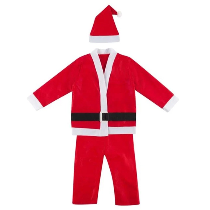 Costum Mos Craciun, 4 - 6 ani, Rosu