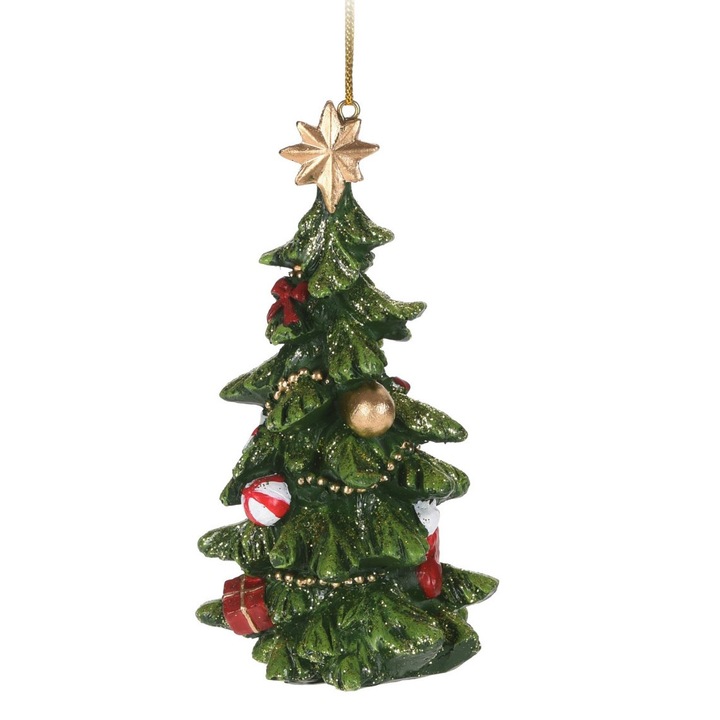 Ornament brad cu agatatoare, Xmas, 11cm