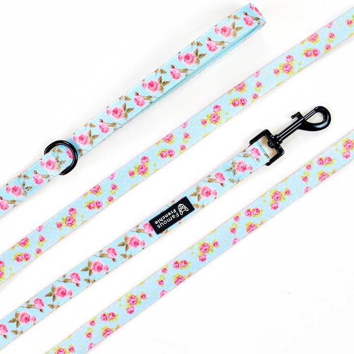 Lesa pentru caini, Famous Frenchie, Roses are Pink, 150 cm