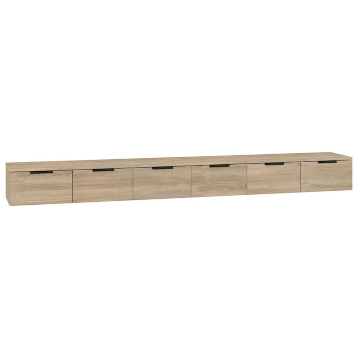 Comoda suspendata pentru living, Zakito Europe, Sonoma Stejar, Oak, 102x30x20cm
