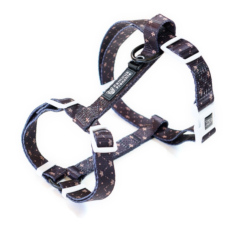 Ham pentru caini, ajustabil, Famous Frenchie, King & Queen, marime universala