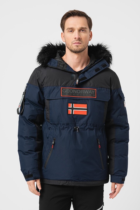 Geo Norway, Зимно яке Bruno с регулируема талия, Тъмносин