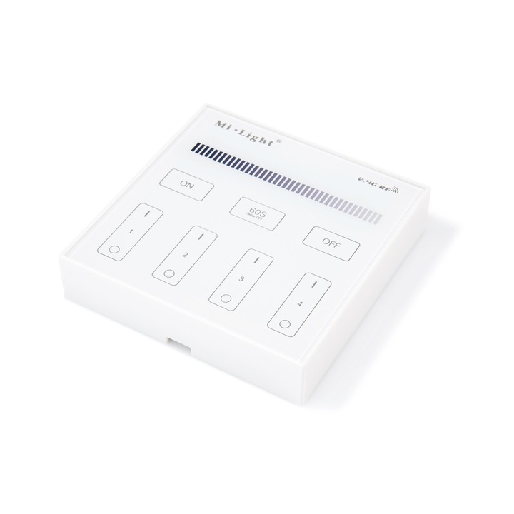 Controler de zona Mi-Light B1 pentru benzi LED monocolore, Alb