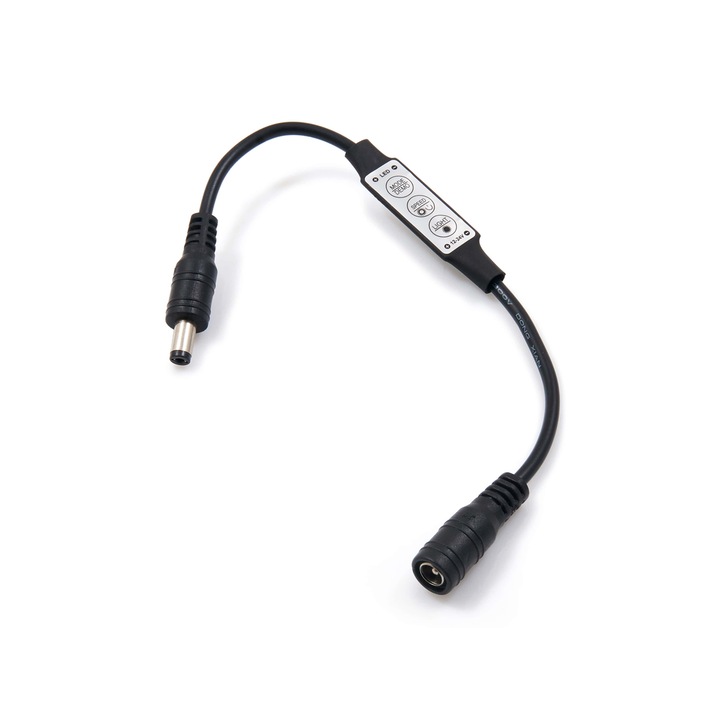 SL-102 драйвер за едноцветни LED ленти, KOLORENO, 12 V, IP20, черен