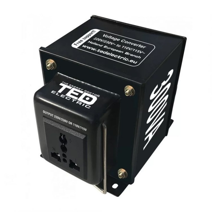 Transformator 230-220V la 110-115V 300VA reversibil TED003669