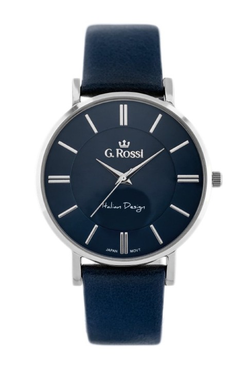 Дамски часовник G.Rossi, тъмносин, Сребрист, Тъмносин