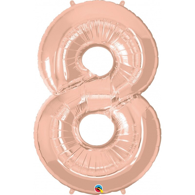 Balon Folie Cifra 8 Rose Gold - 45 x 66 cm, Amscan 36603