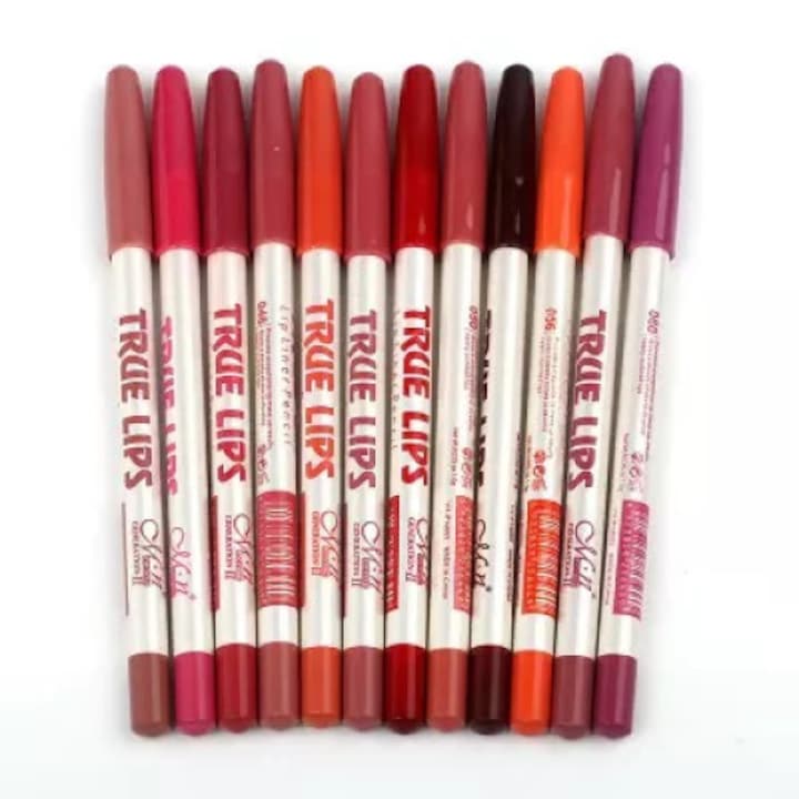 Set Creioane de Buze 12 culori - menow TRUE LIPS