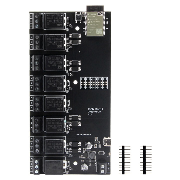 Релеен модул Lilygo T-Relay ESP32, 8 релета