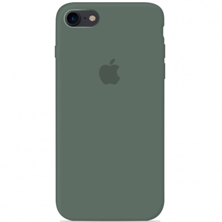 Apple szilikon tok iPhone 7/8-hoz, magas védelem, tinta zöld