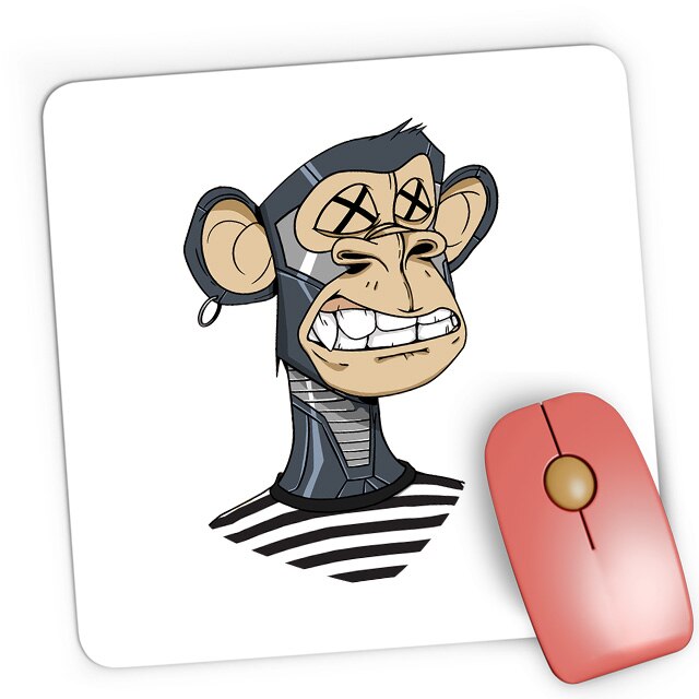 Гейминг подложка за мишка NFT Monkey Currency Money Trend Animal, 21x19