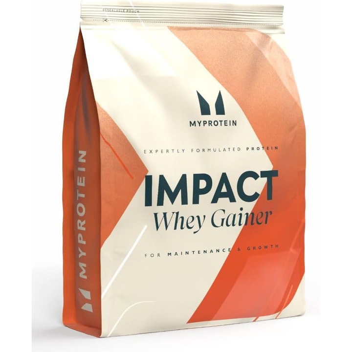 Masa musculara, Myprotein Impact Weight Gainer, 2.5 kg, Capsuni