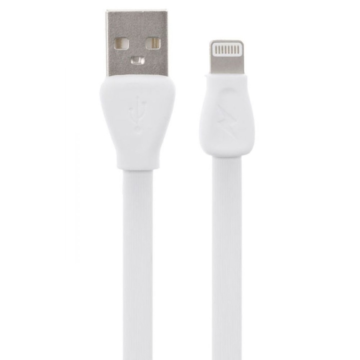 Adatkábel iPhone Lighting Flat, Remax Martin RC-028i, 1m, Fehér - 14351