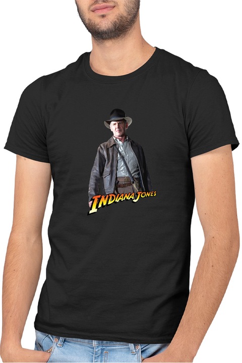 Мъжка тениска Indiana Jones George Lucas Video Game, Черен