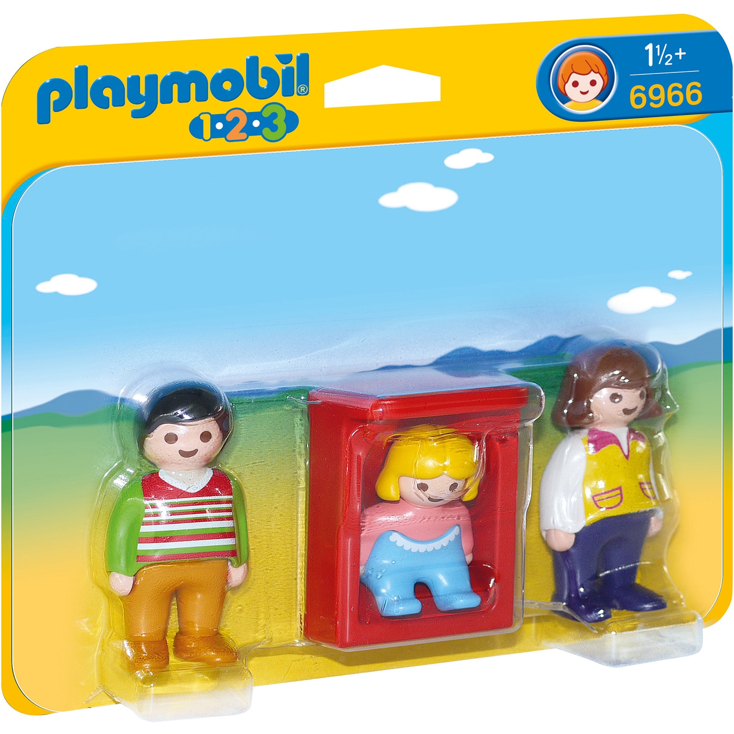 Joc Playmobil 1.2.3, Parinti cu copilas