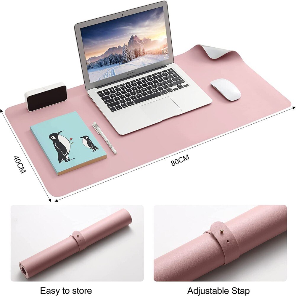 Mousepad, ComResi, Poliuretan, 80x40 cm, Roz/silver - eMAG.ro