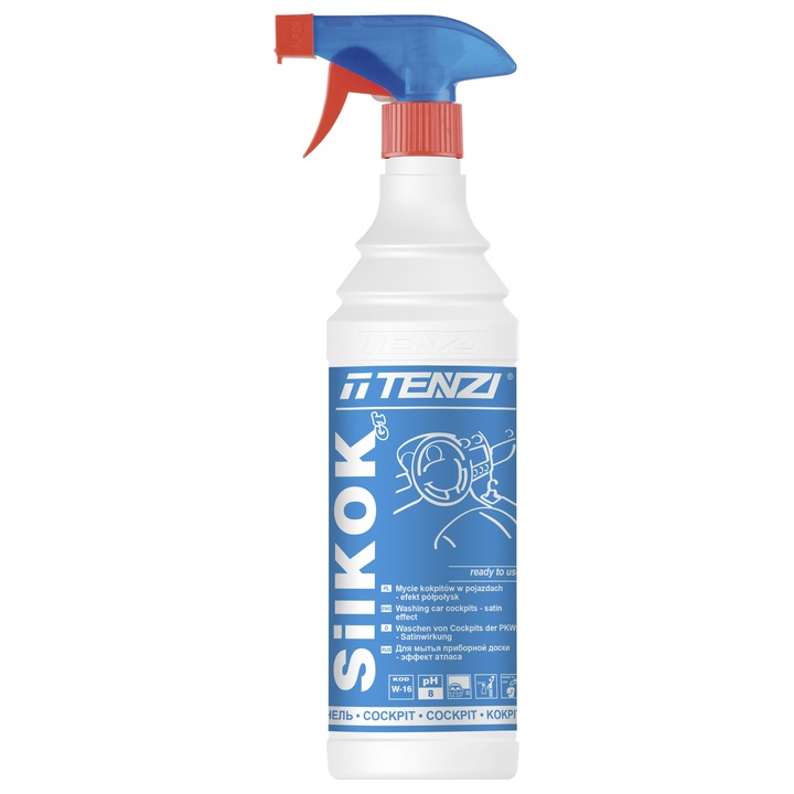 Autó műszerfal tisztító oldat, Tenzi, Silkok GT, 600ml