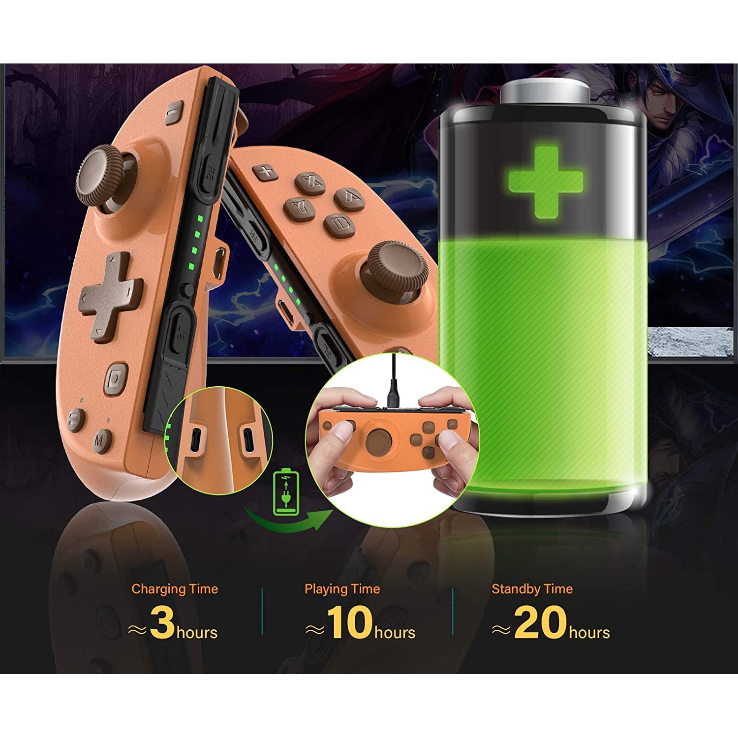 Set 2 Controllere PowerLead C25 pentru Nintendo Switch/ Switch Lite