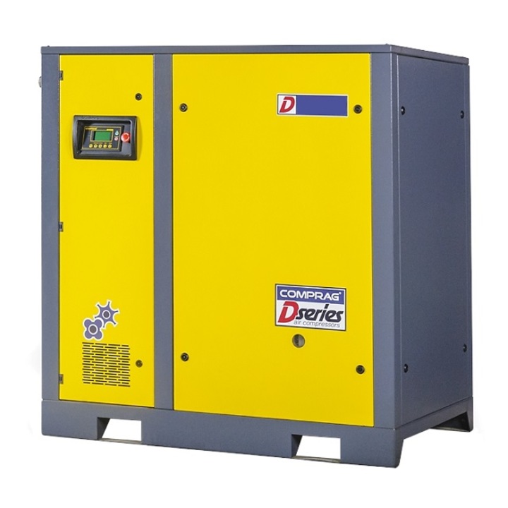Compresor cu surub Comprag Eficient energetic 22 kw, cu cuplaj direct si turatie variabila tip DV22, presiune maxima 10 BAR