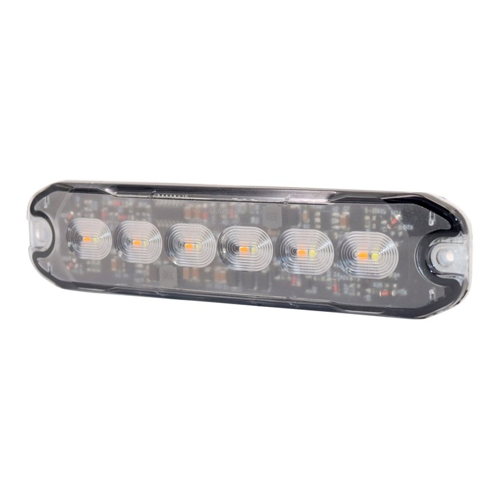 Lampа LED de avertizare tip girofar, stroboscopic 6 LED 15W, 12-24V