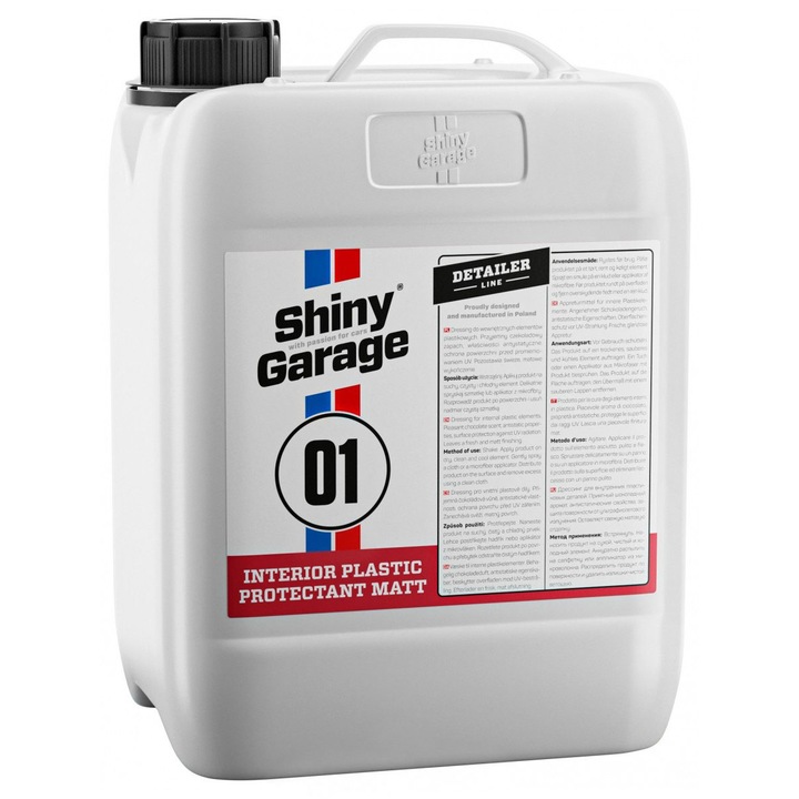 Dressing plastice interioare, Shiny Garage, Interior Plastic Protectant Matt, 5L