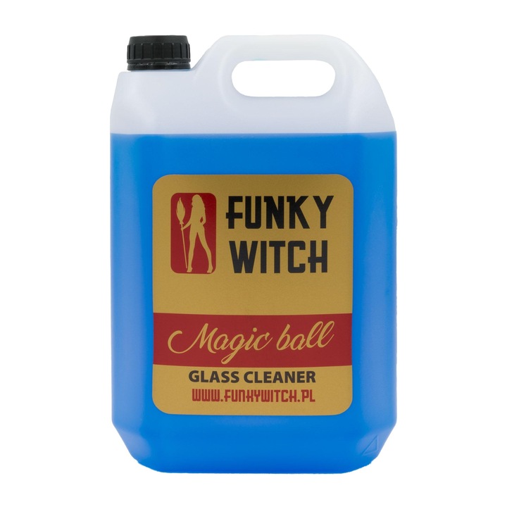 Solutie curatare sticla masini, Funky Witch, Magic Ball Glass Cleaner, 5L