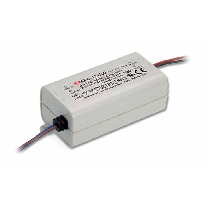 Sursa iluminat LED Mean Well APC-12-700 12W/700mA/9-18V