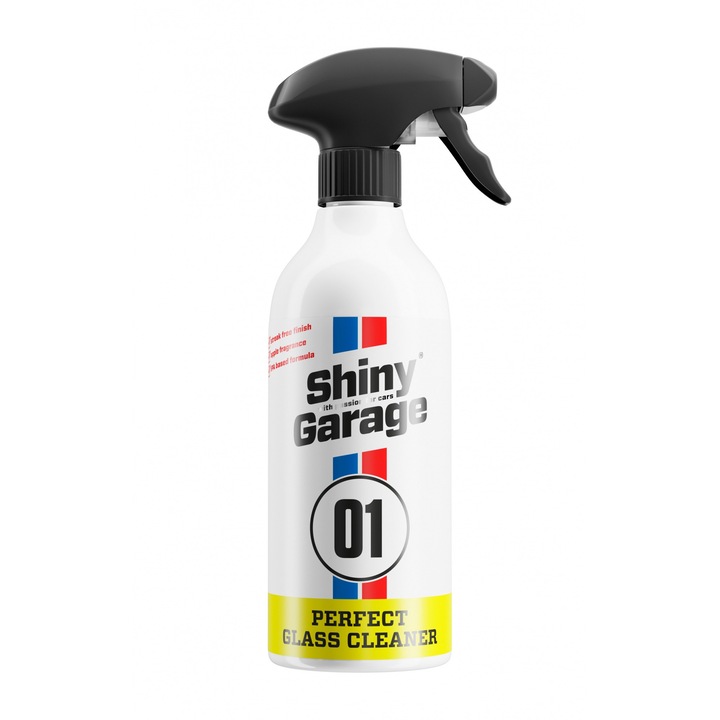 Solutie curatat geamuri auto, Shiny Garage, Perfect Glass Cleaner, 1L