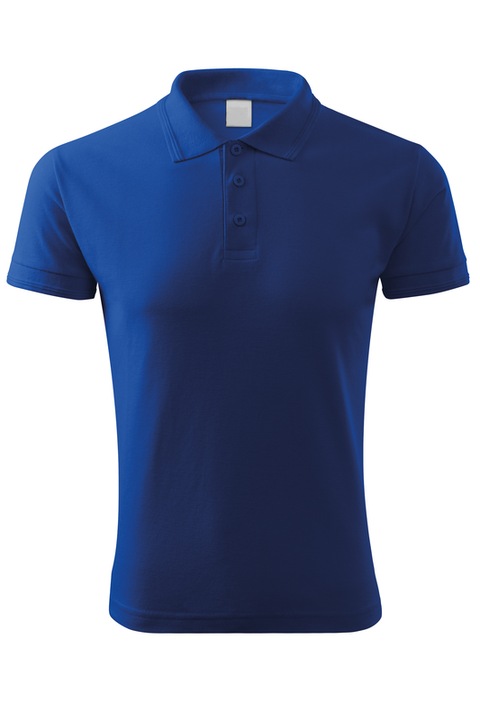 Tricou Polo pentru Barbati, tip Pique, 65% Bumbac, Albastru