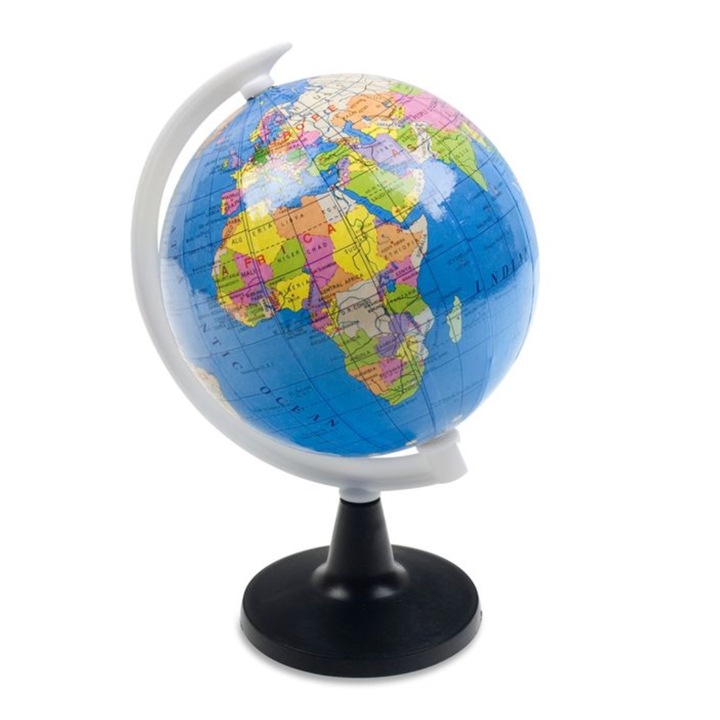 Ascutitoare in forma de Glob Pamantesc, Inaltime 11 cm, Multicolor, JMB-BBL6798