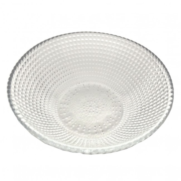 Set 6 boluri Gold oriental din sticla transparenta 130mm