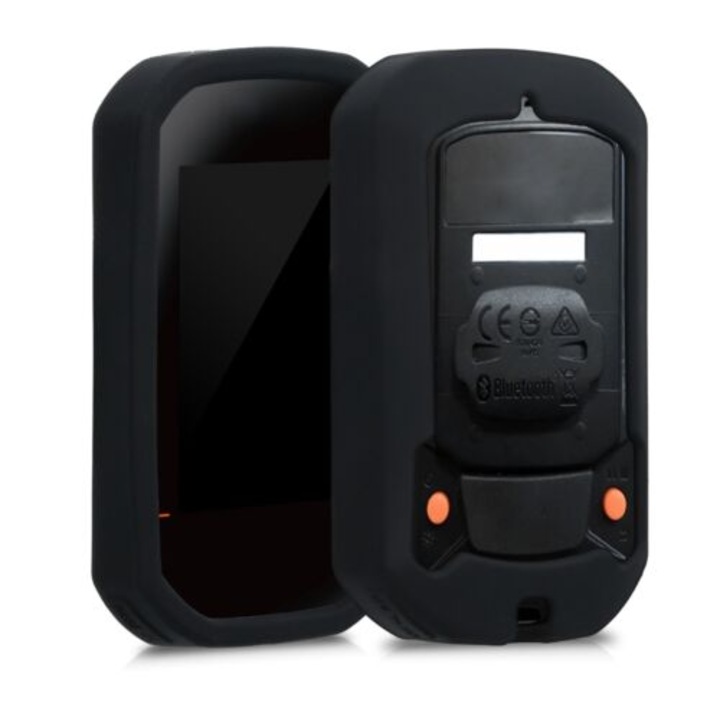 Védőtok Bryton Rider 420/Rider 320 GPS-hez, Kwmobile, fekete, szilikon, 50974.01