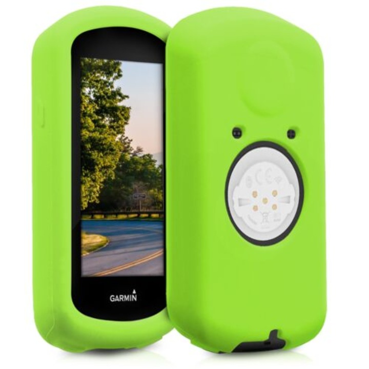 Védőtok GPS-hez Garmin Edge 1030/Edge 1030 Plus, Kwmobile, zöld, szilikon, 43314.07