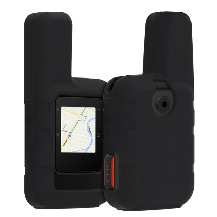 Husa de protectie pentru GPS Garmin inReach Mini, Kwmobile, Negru, Silicon, 48045.01