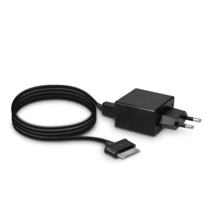 Cablu de alimentare cu 30 pini 5V 2A pentru Samsung Galaxy Tab 1/2 10.1/Tab 2 7.0/Note 10.1, Kwmobile, Negru, Plastic, 40204.01