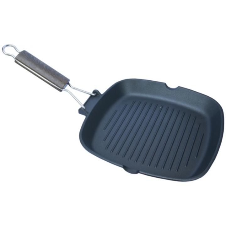 Tigaie grill 26 x 26 cm, aluminiu turnat