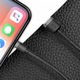 Kábel Baseus Cafule CALKLF-BG1, Lightning-USB, 2.4A, Apple készülékekhez, 1m, Fekete fonat
