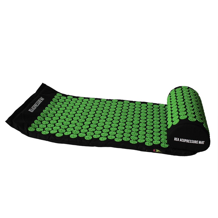 Saltea si Perna, Acupunctura si Masaj, Ideala pentru Dureri de Spate, Relaxare, Oboseala REA Tape verde